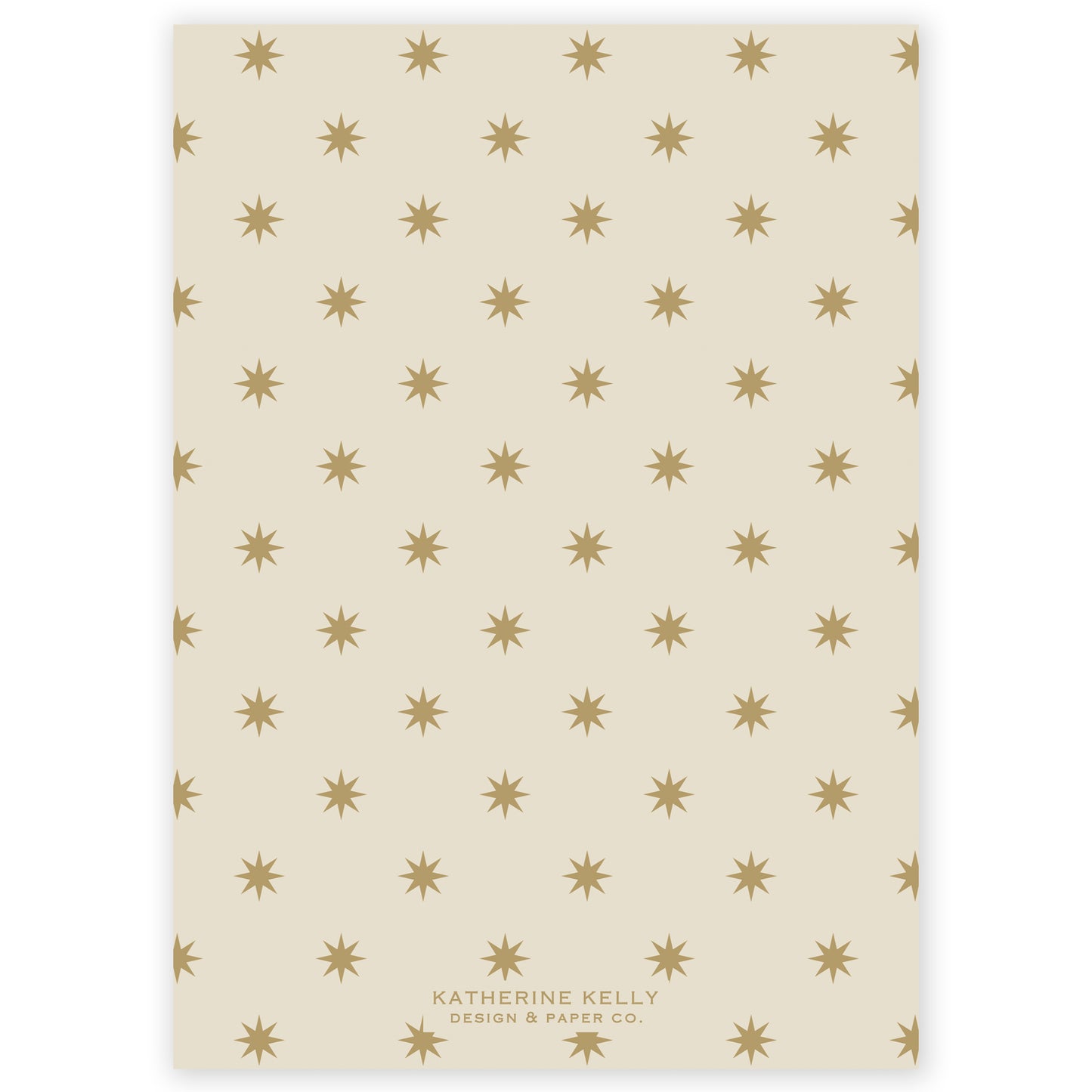 gold squiggle holiday card