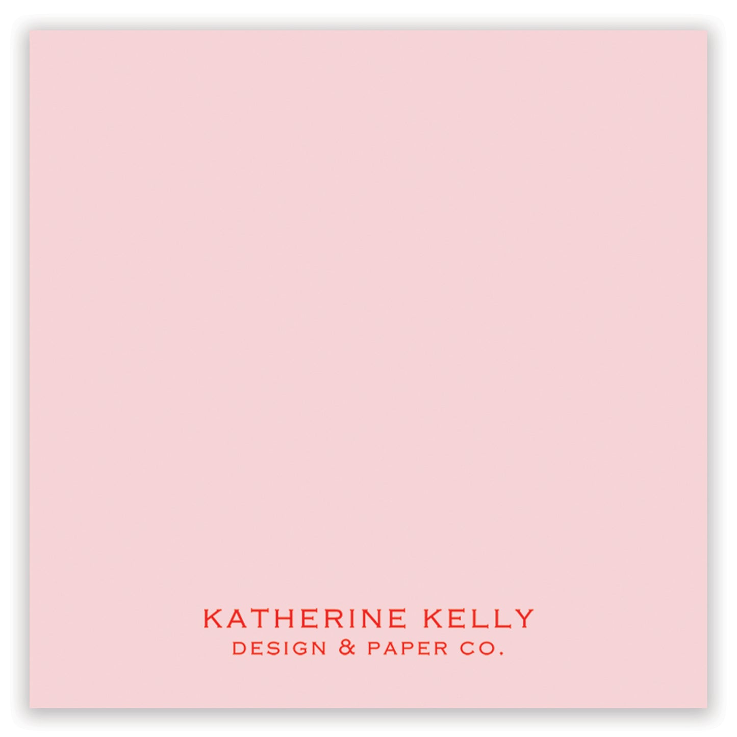 xo monogram valentine - red on pink