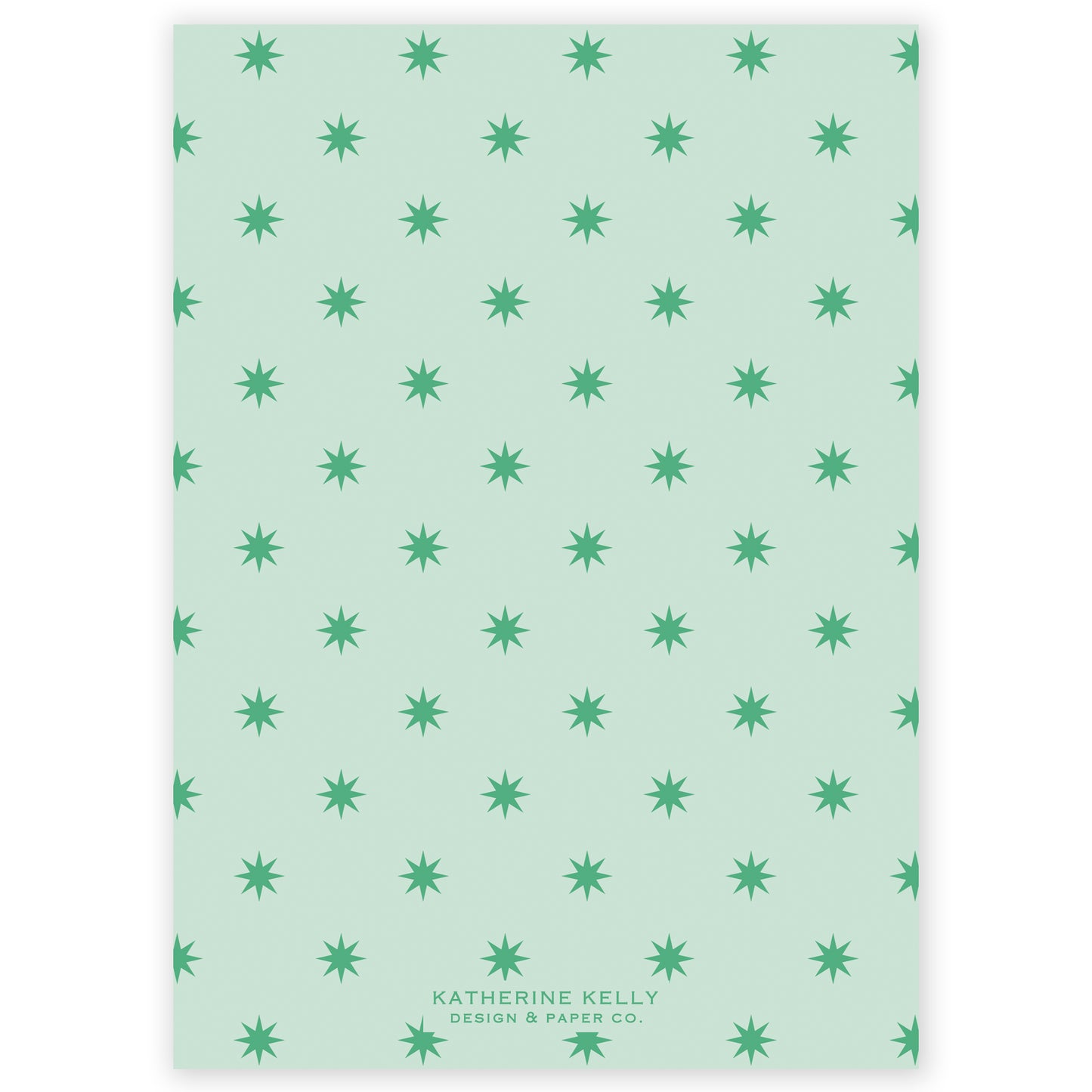 green squiggle holiday card