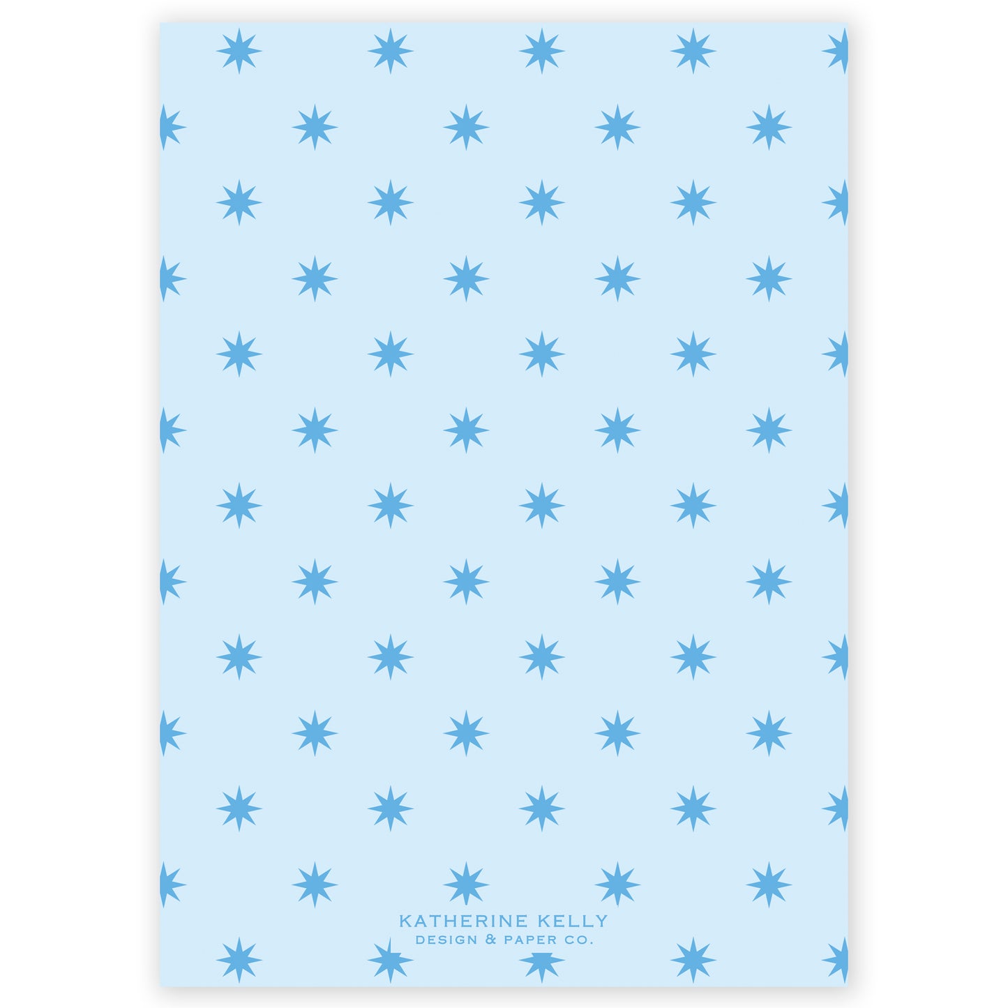 blue squiggle holiday card