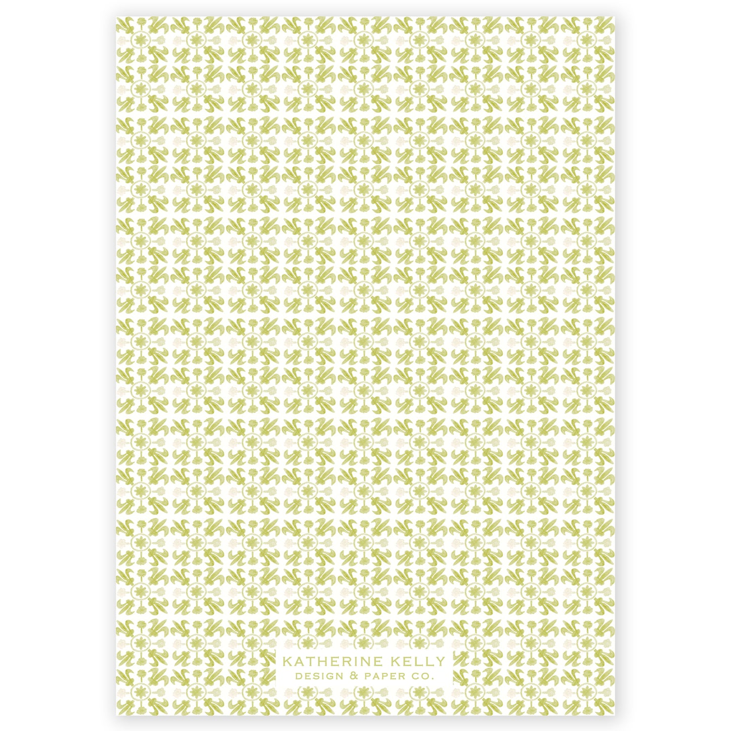 chartreuse tuscan tile holiday card