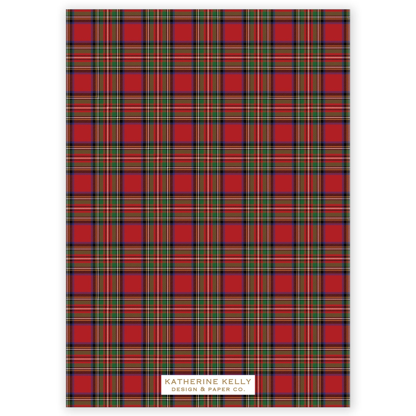 kelly plaid photo holiday card