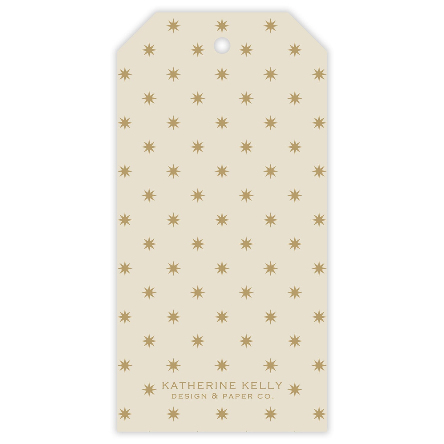 gold squiggle personalized gift tag