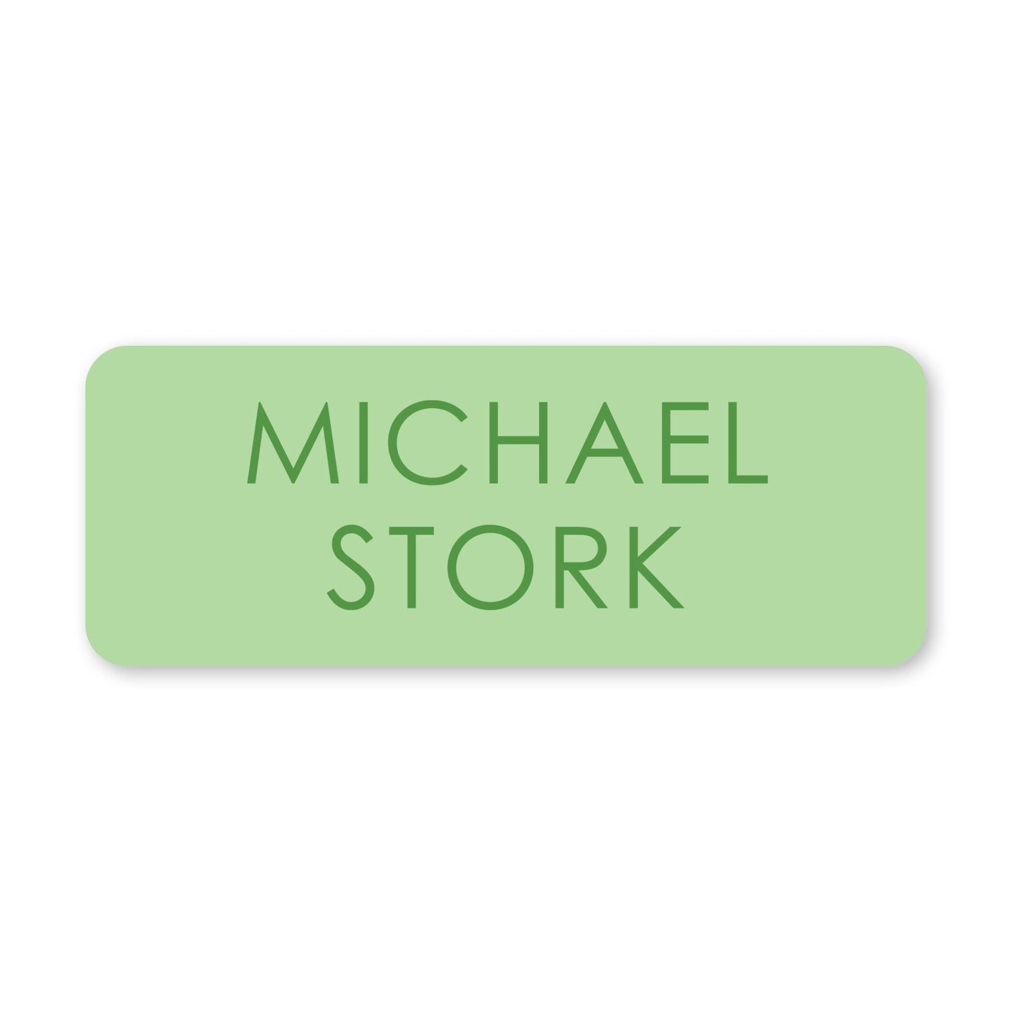 tone on tone vinyl school labels - green