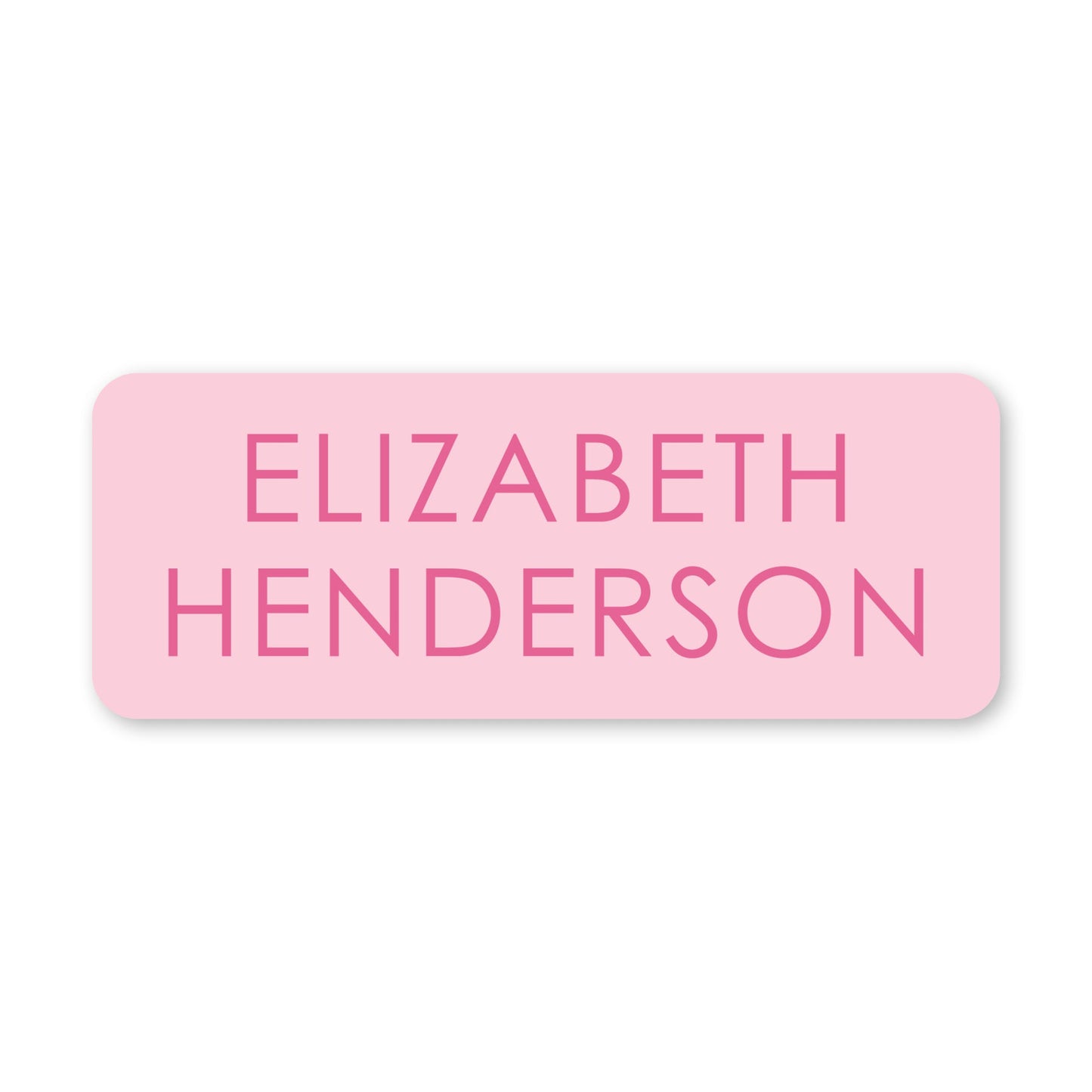 tone on tone vinyl school labels - pink