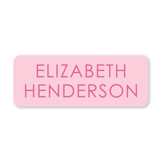 tone on tone vinyl school labels - pink