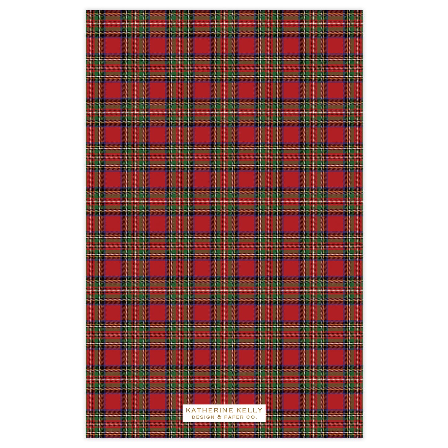 kelly plaid large holiday photo card