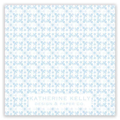 tuscan tile blue enclosure card