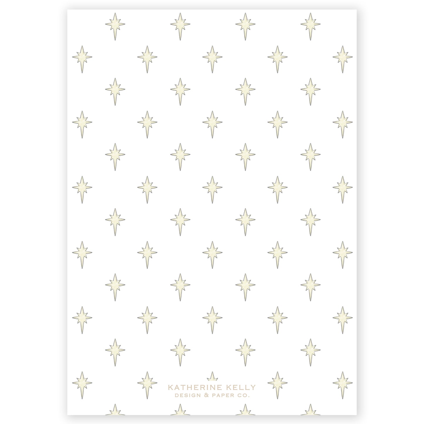 gold nativity holiday card