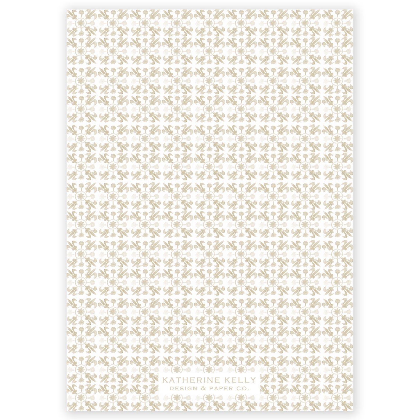 beige tuscan tile holiday card