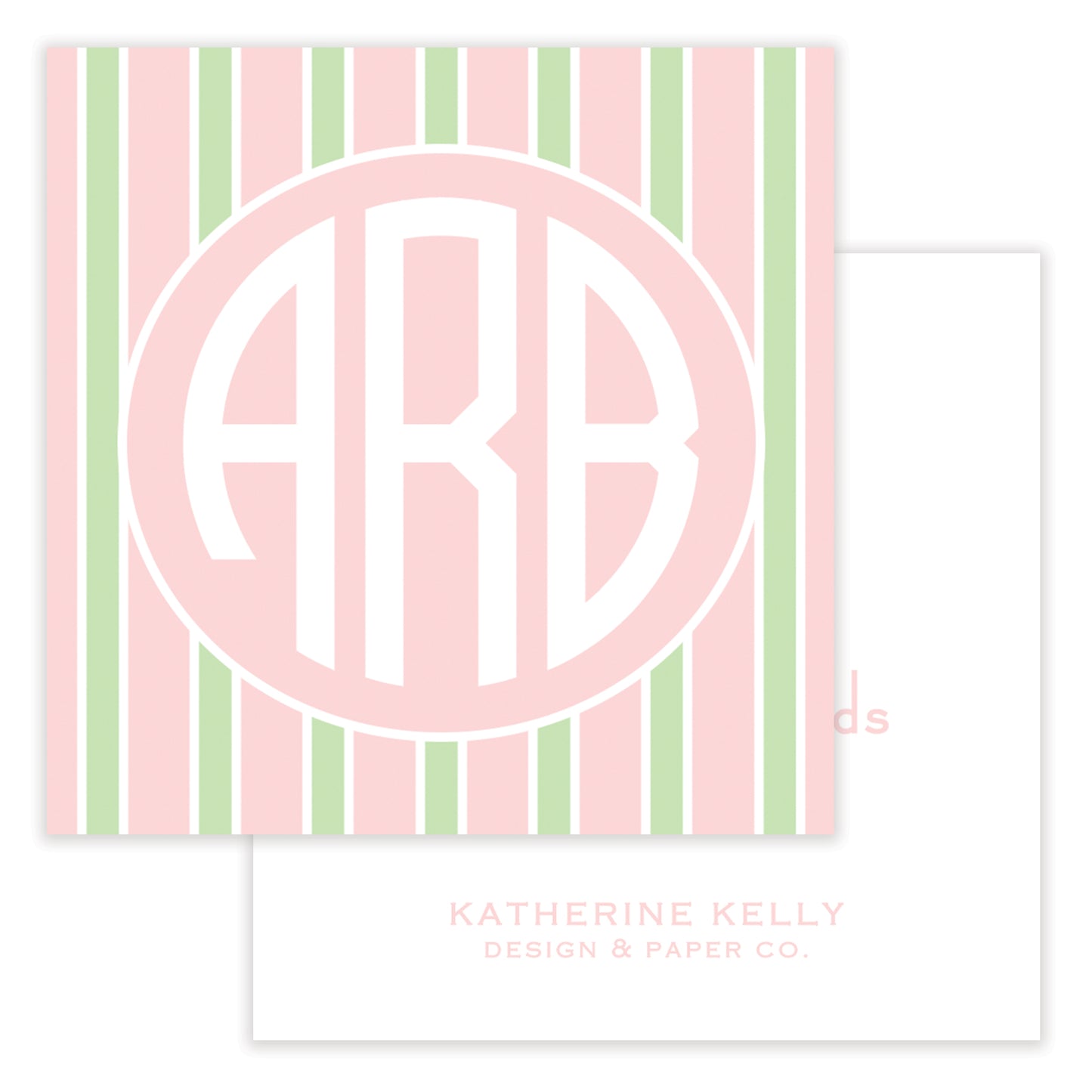 cabana monogram enclosure card