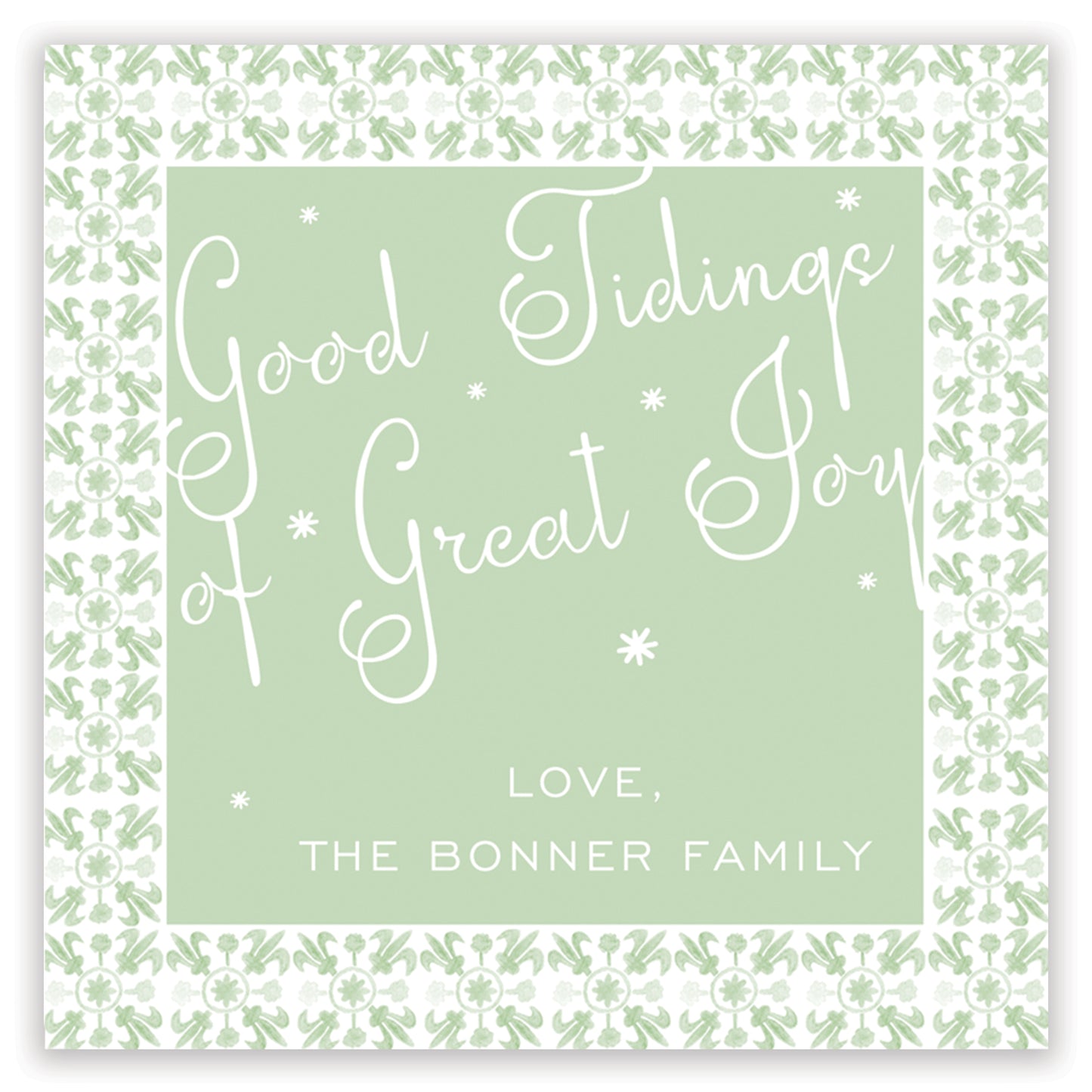 tuscan tile sage enclosure card