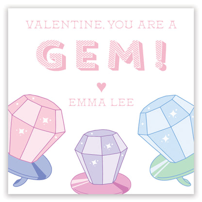 pink gem valentine