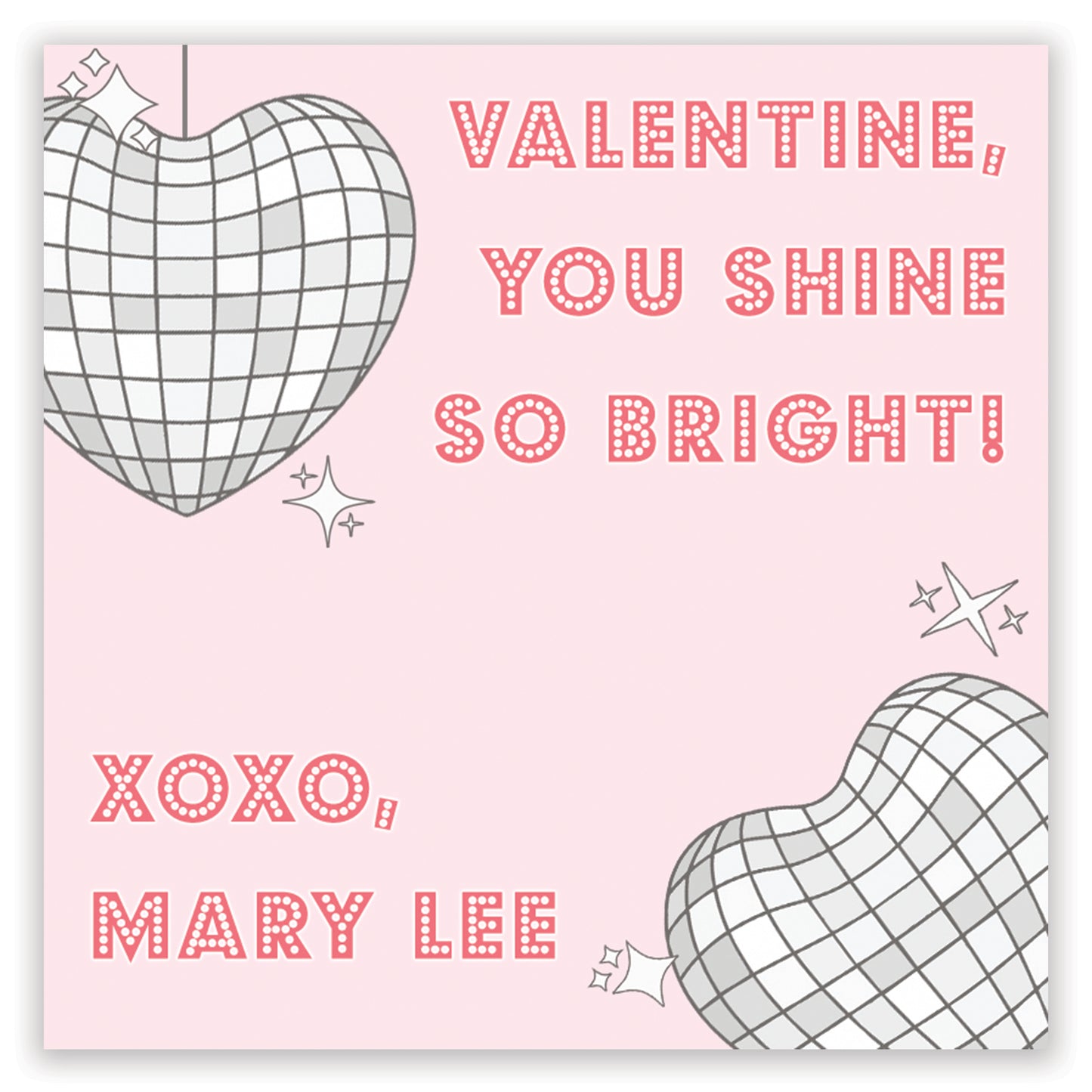 disco ball valentine