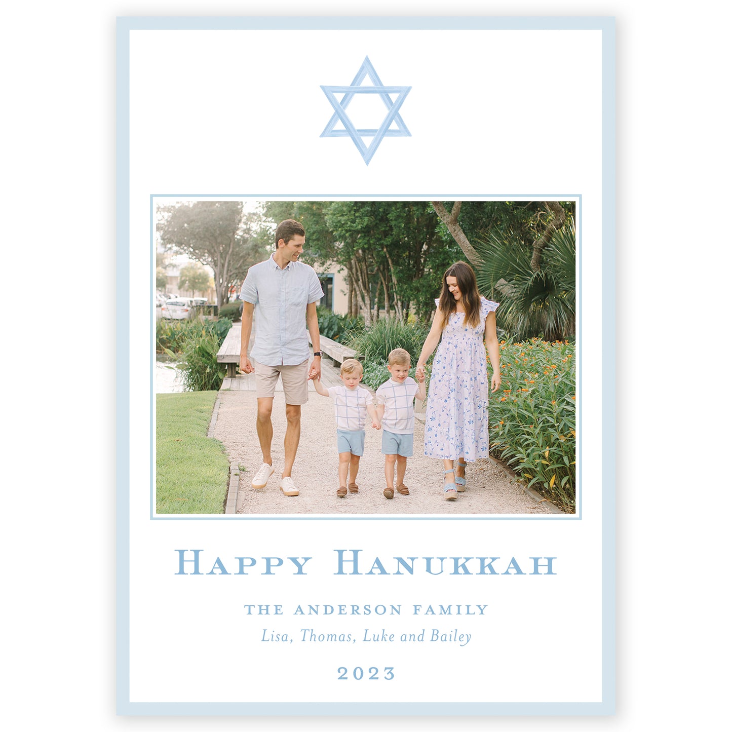 happy hanukkah holiday card