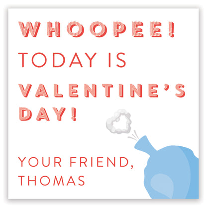 blue whoopee! valentine printable