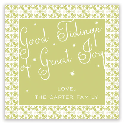 tuscan tile chartreuse enclosure card