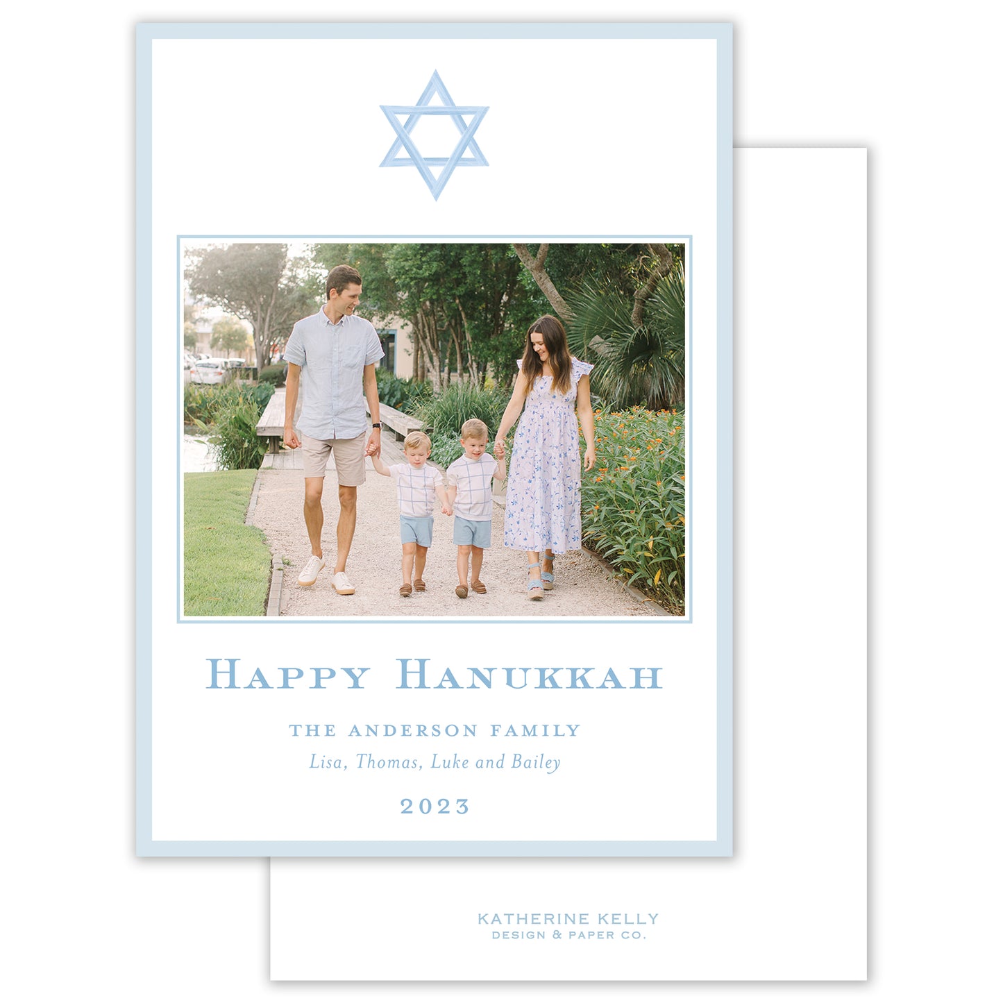 happy hanukkah holiday card