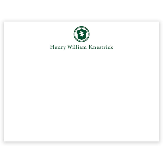 oak hill school personalized notecard