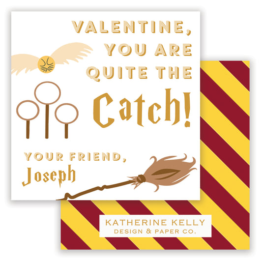 wizard valentine - burgundy printable