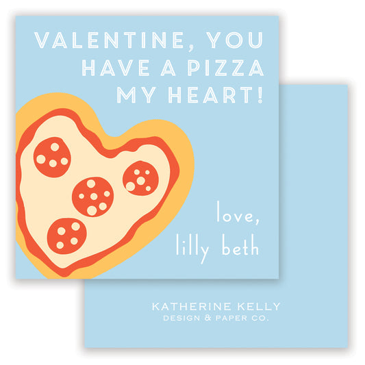 blue pizza my heart valentine printable