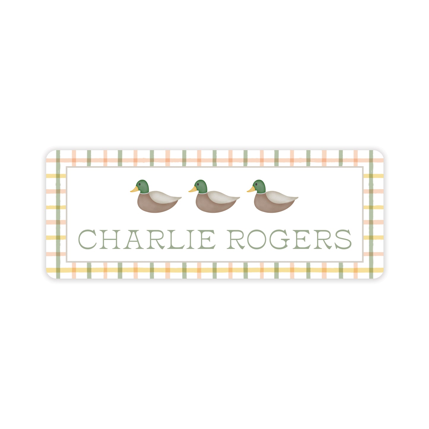 mallard duck vinyl school labels