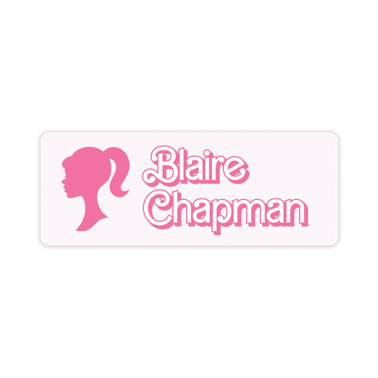 barbie vinyl school labels