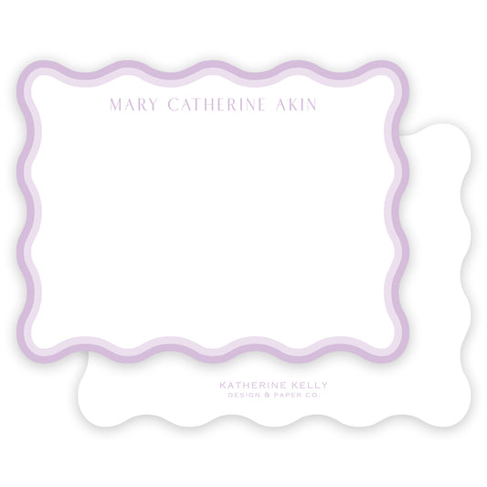 lavender wave notecard