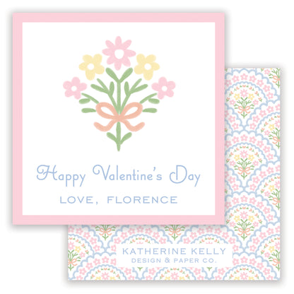 yellow bouquet valentine printable