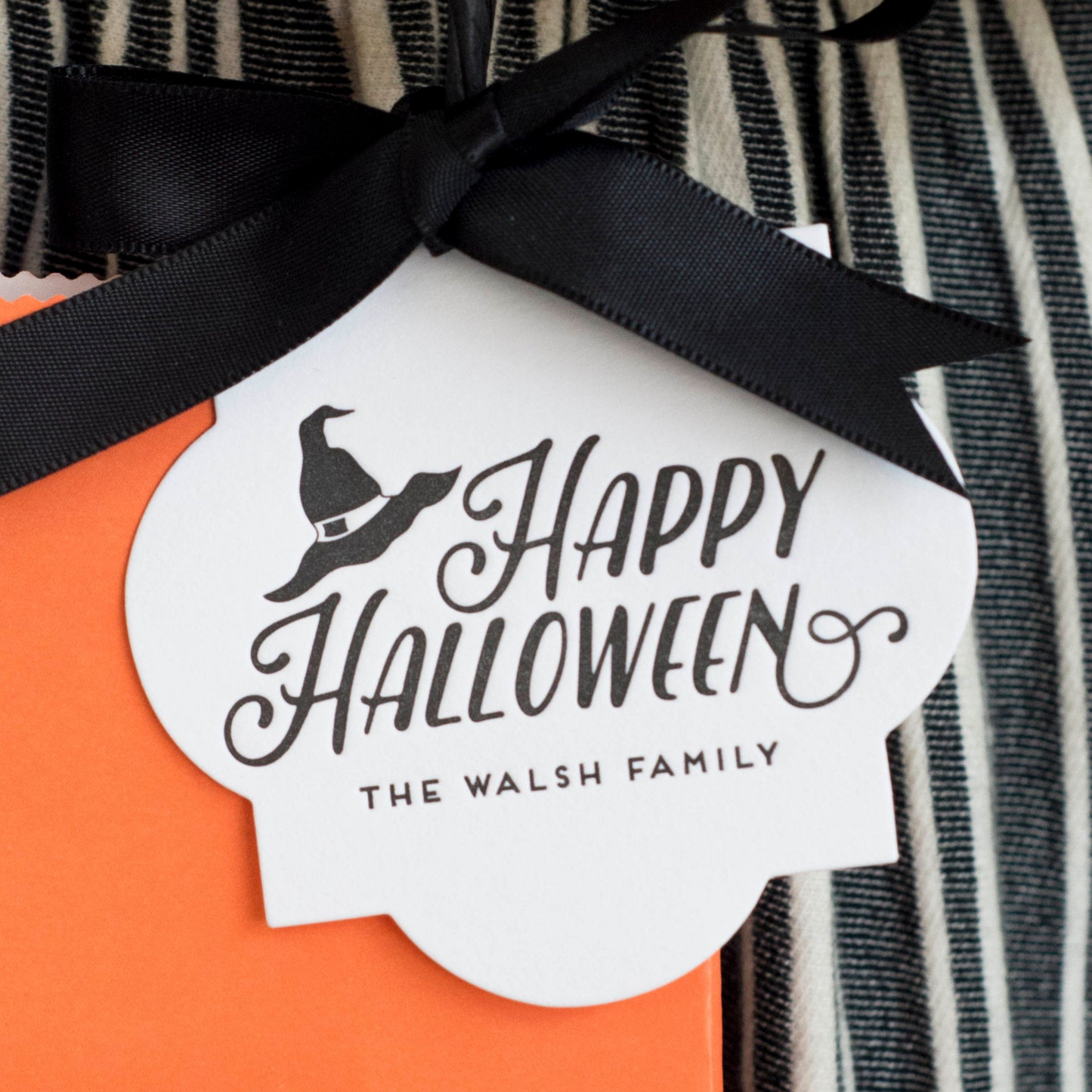 halloween witch's hat specialty tag - T302