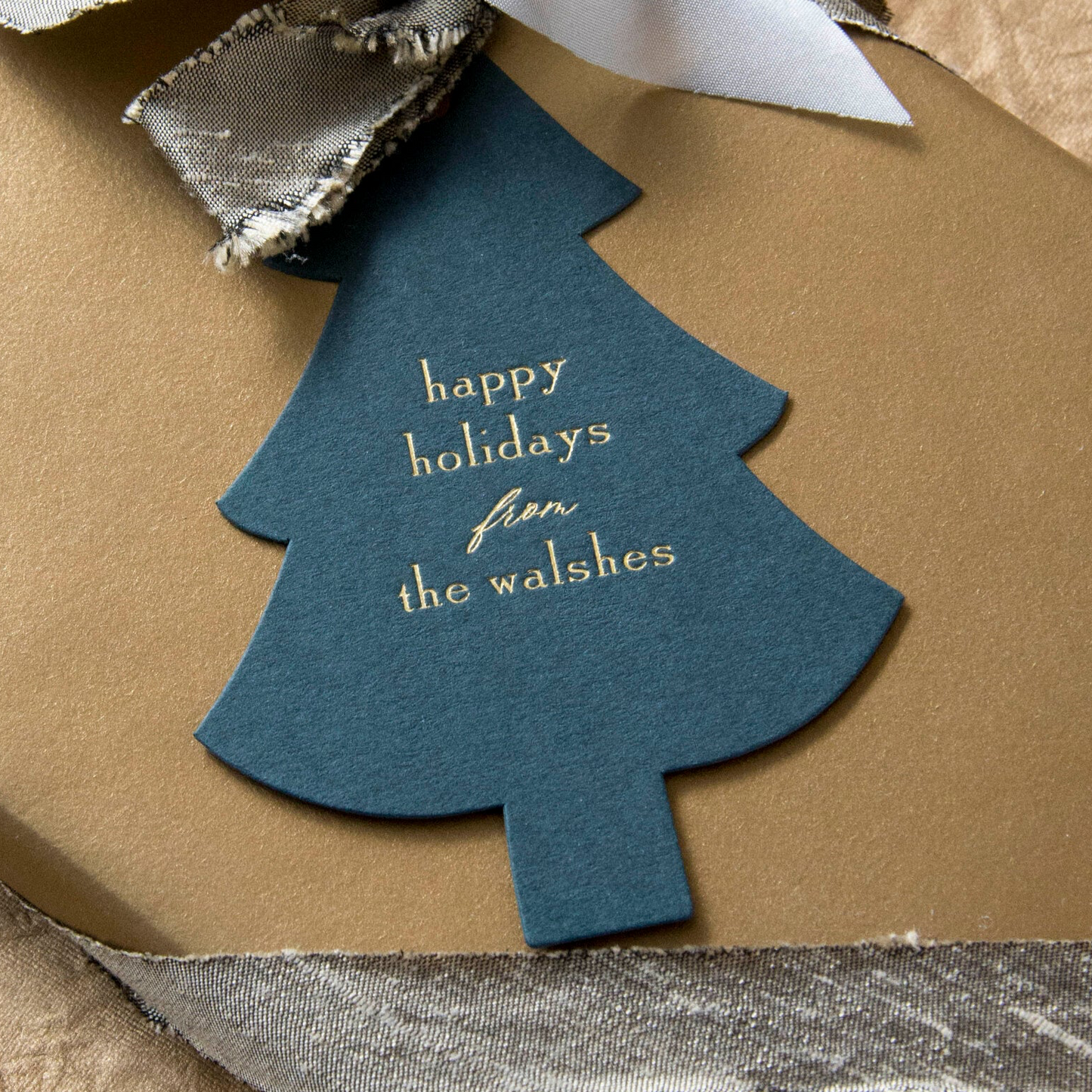 happy holidays specialty tag - T357