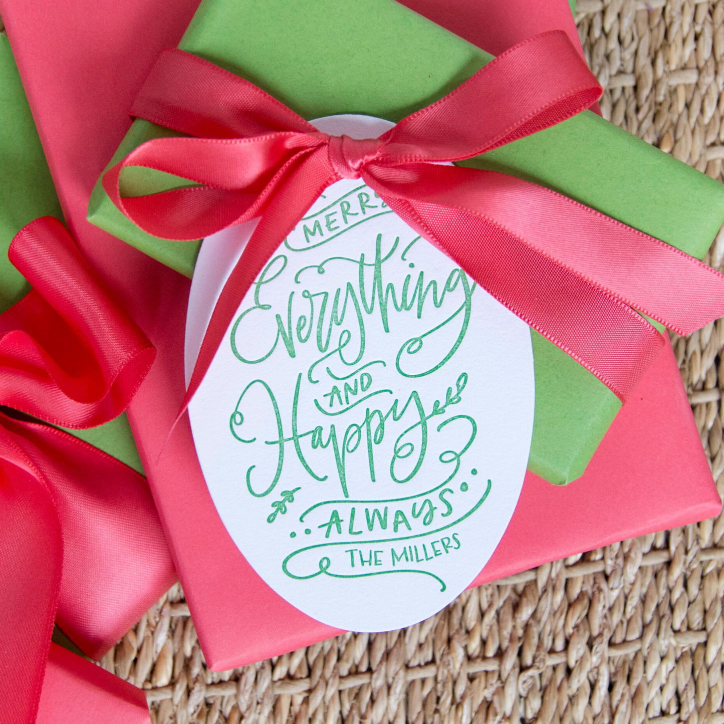 merry everything & happy always specialty tag - T409