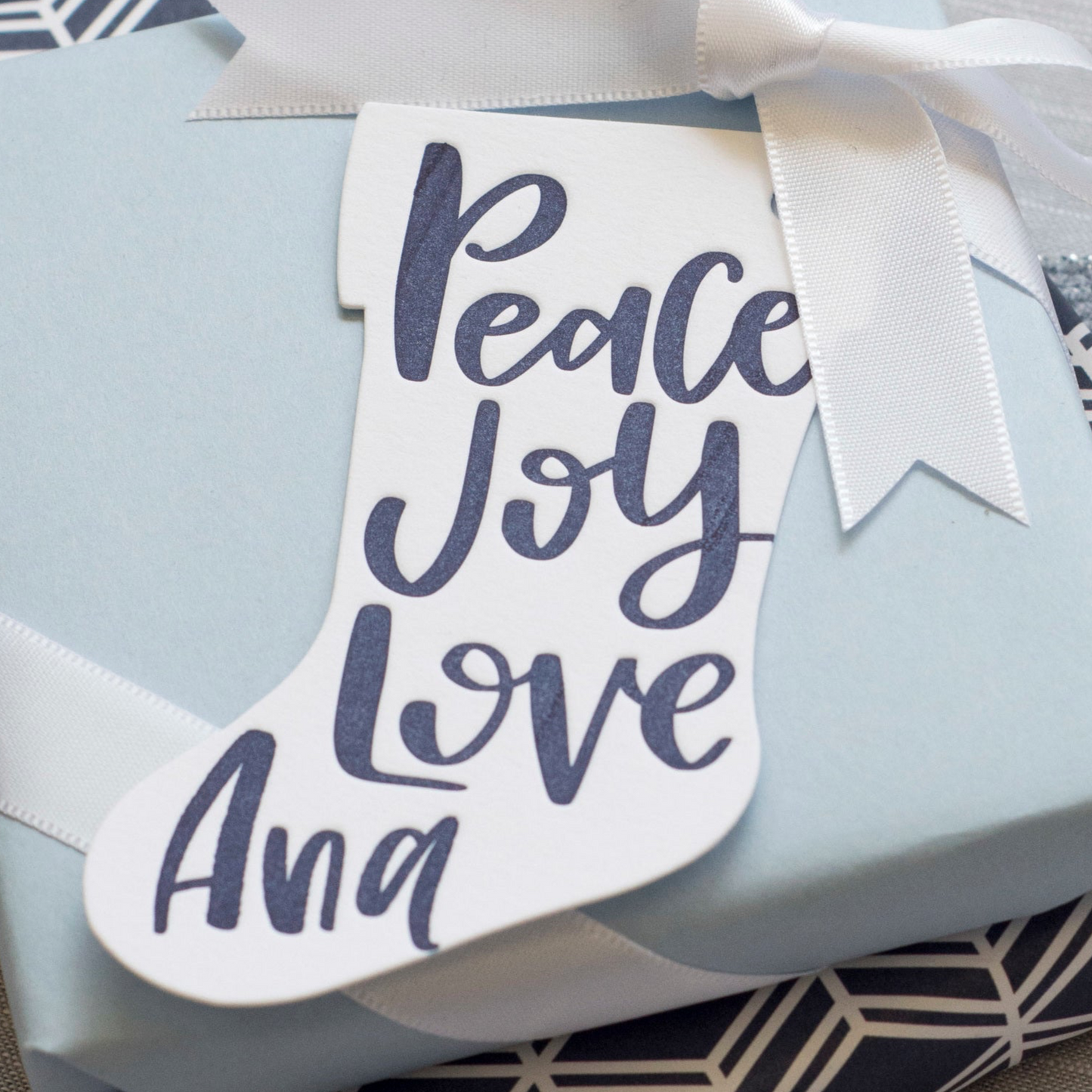 peace love joy specialty tag - T275