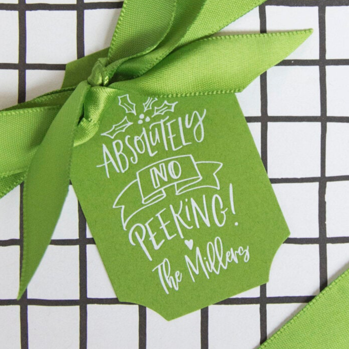 no peeking specialty tag - T414