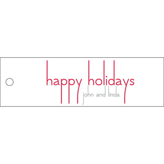 happy holidays specialty tag - T479