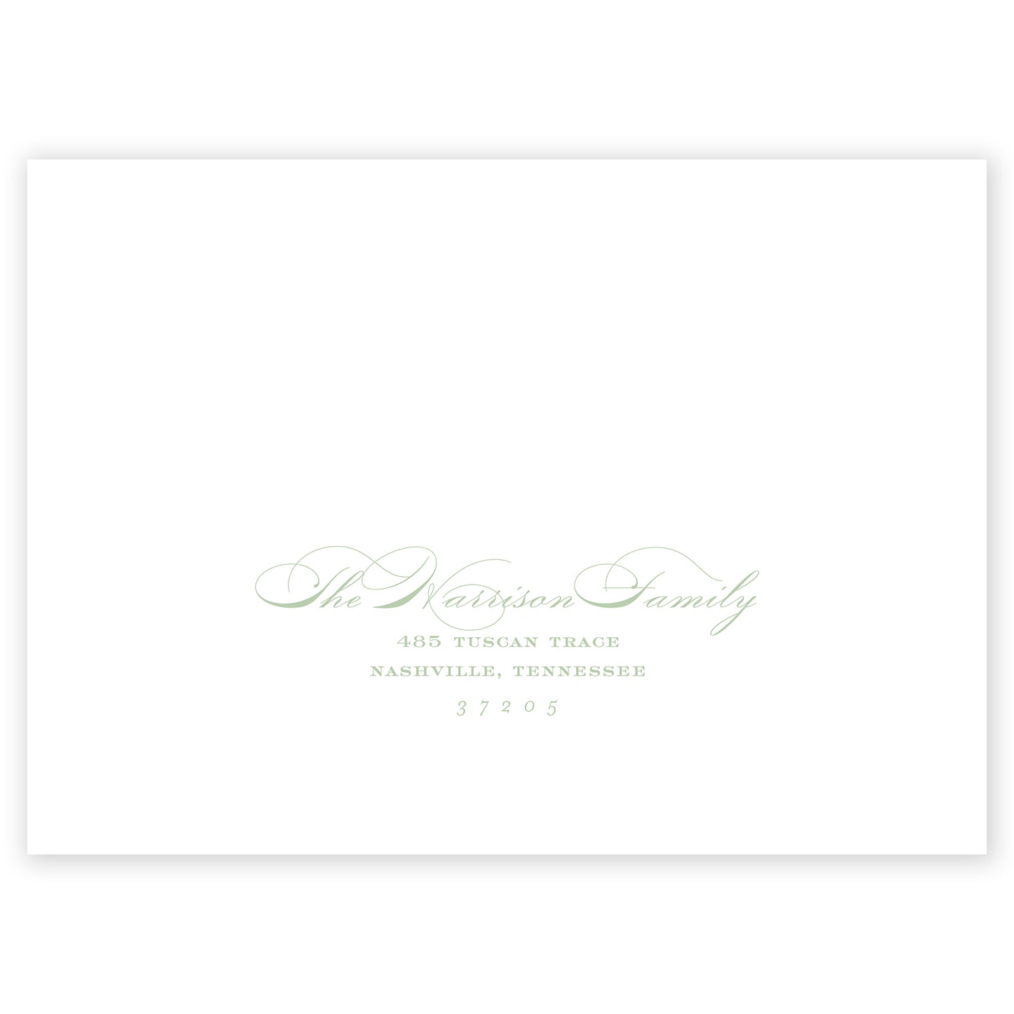 sage landscape tuscan tile holiday card