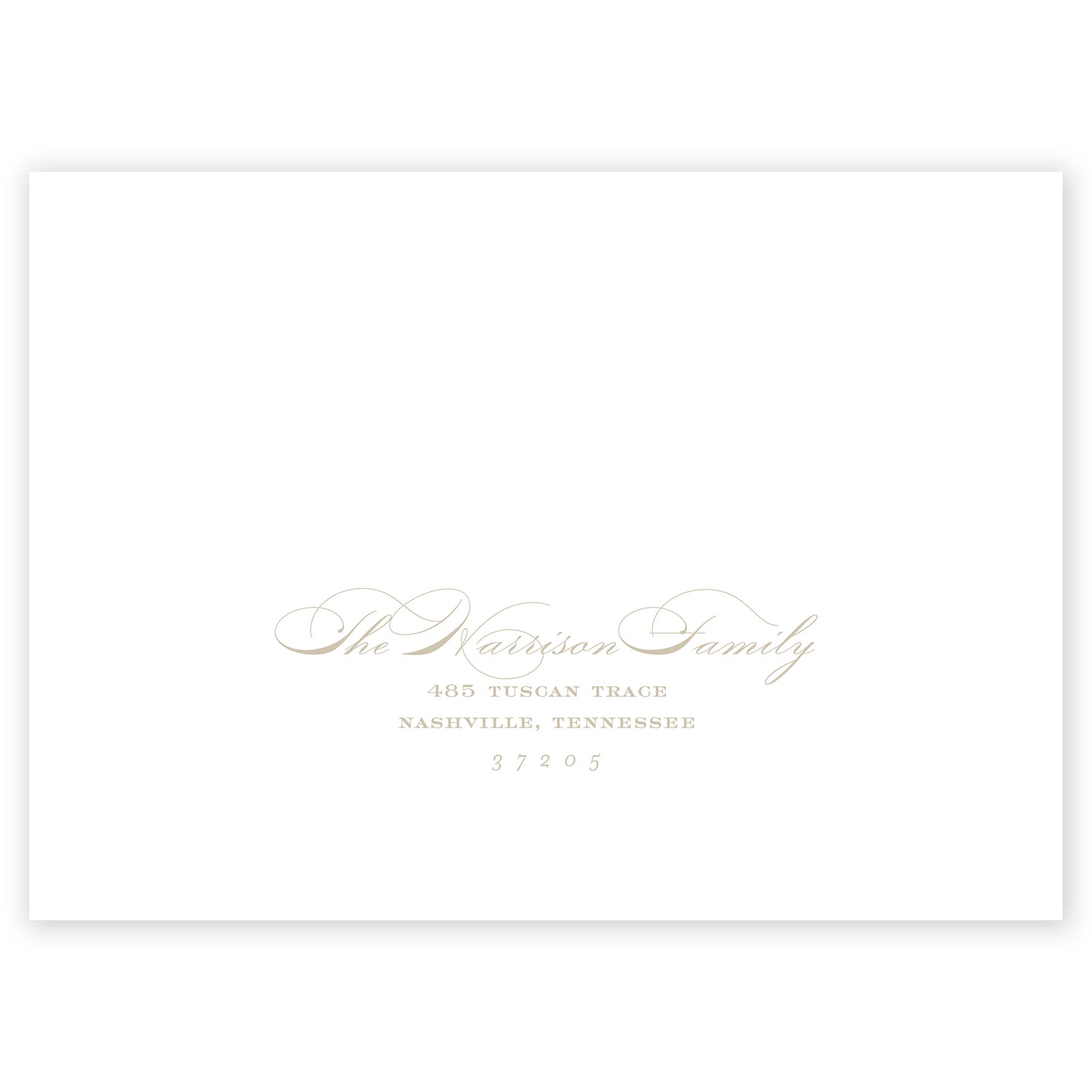 beige landscape tuscan tile holiday card