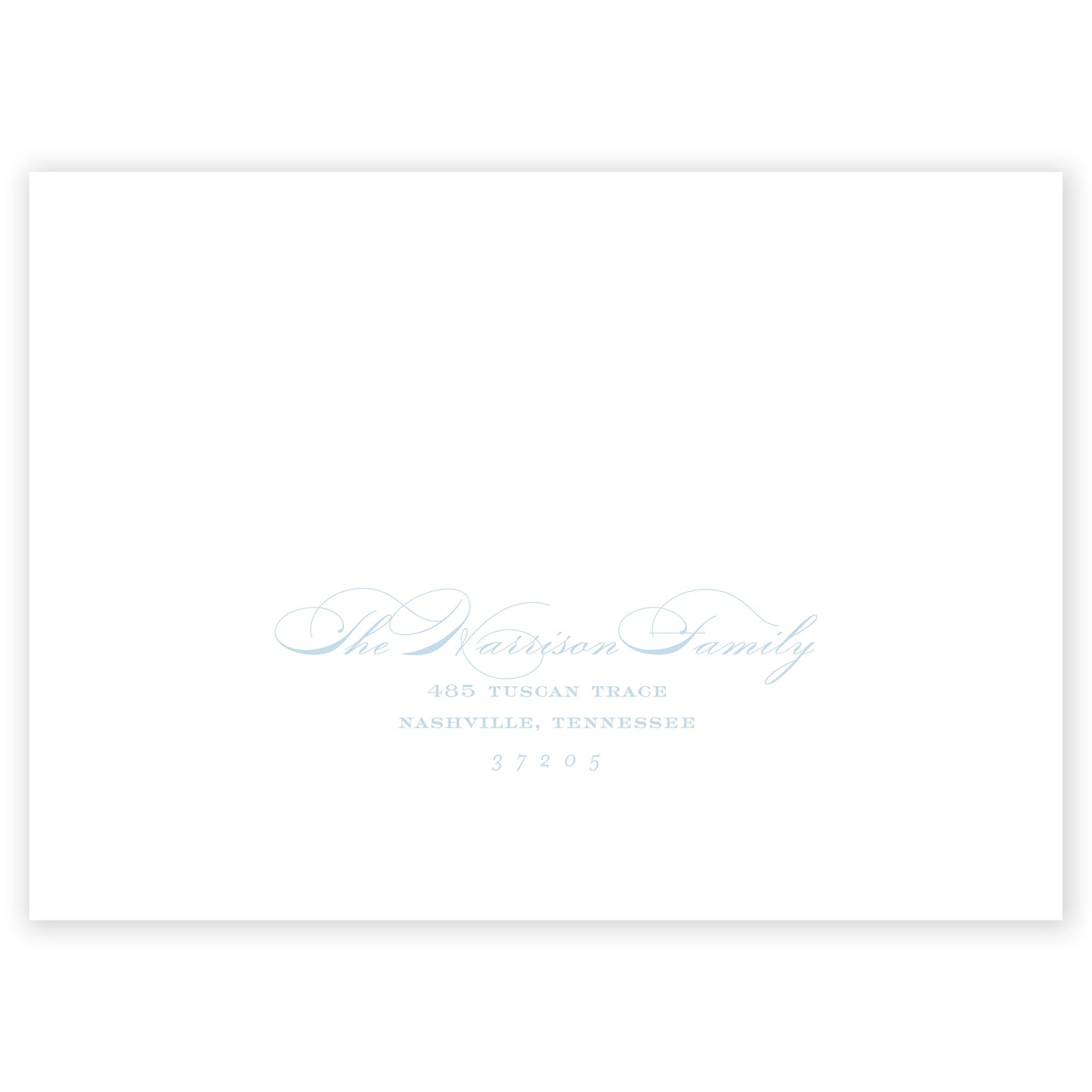 blue tuscan tile holiday card