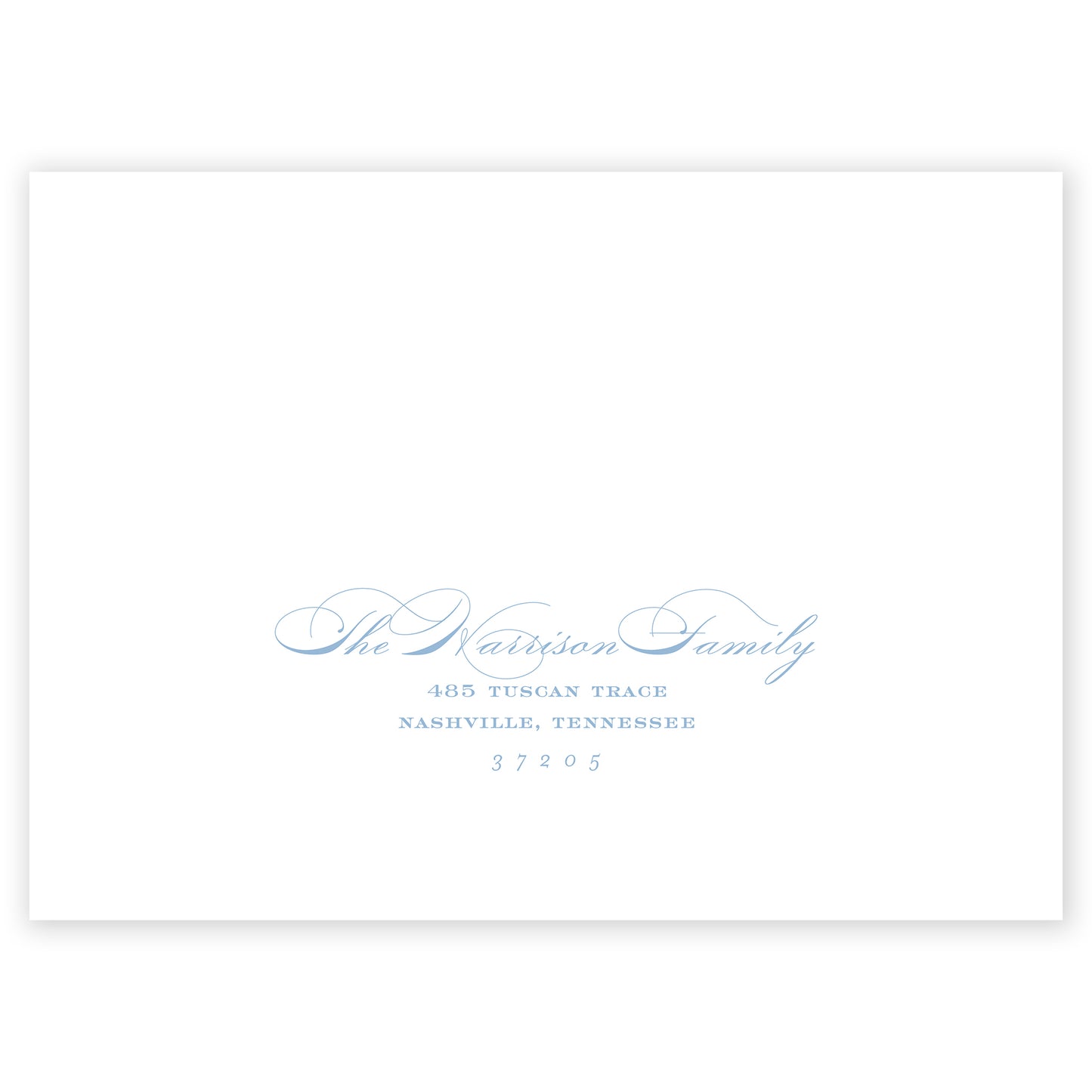 cerulean blue tuscan tile holiday card