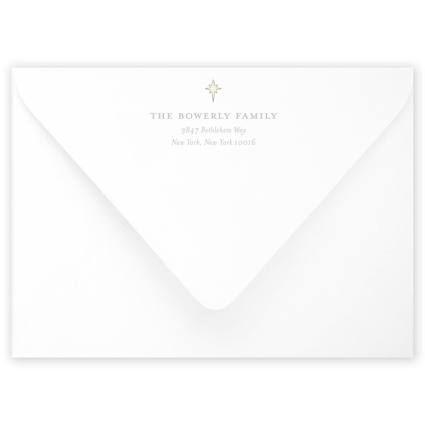 gold nativity holiday card