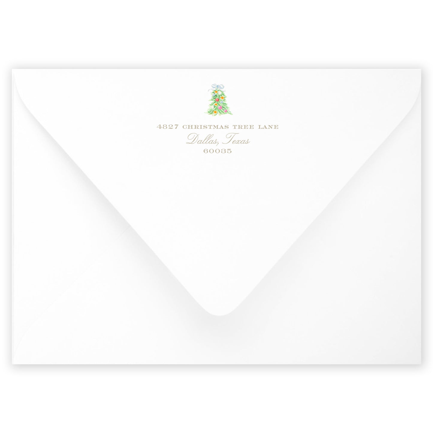 oh, christmas tree blue holiday card