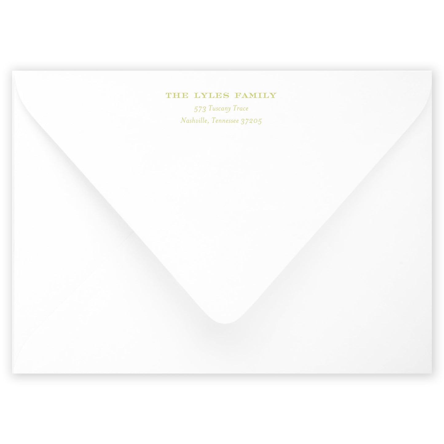 chartreuse tuscan tile holiday card