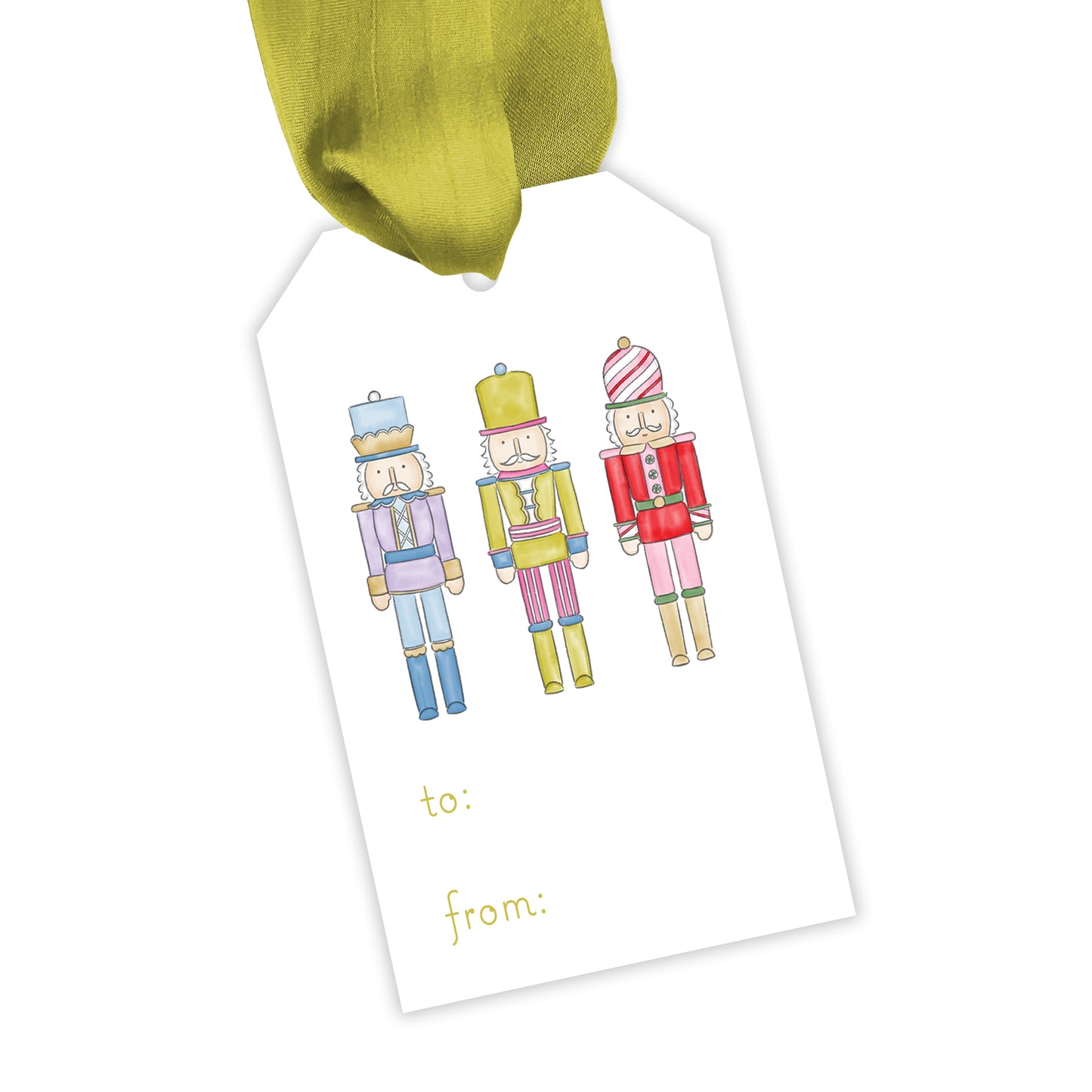 cheerful nutcracker fill-in gift tag