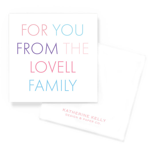 a gift for you cotton candy enclosure card