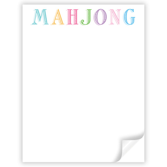 hatched mahjong notepad