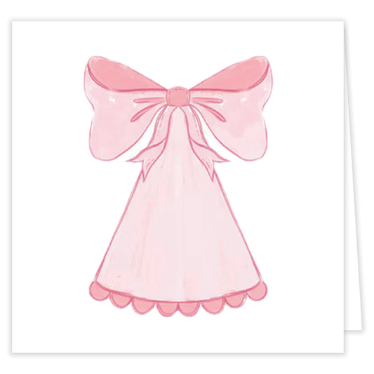 pink party hat enclosure card set with envelopes
