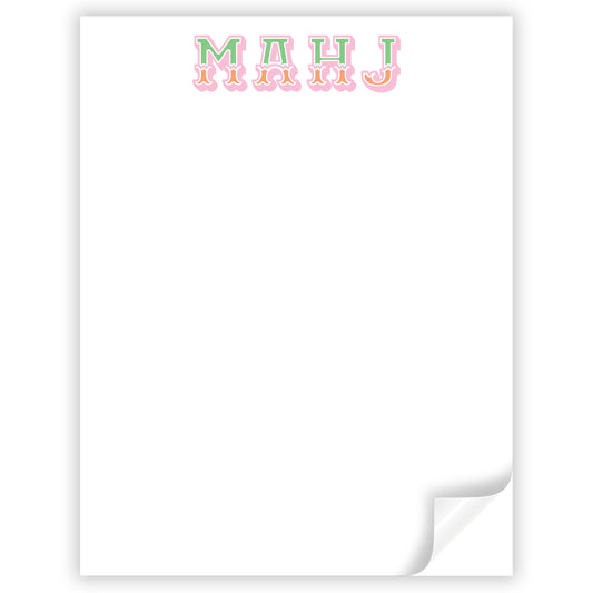 mahj fishtail notepad