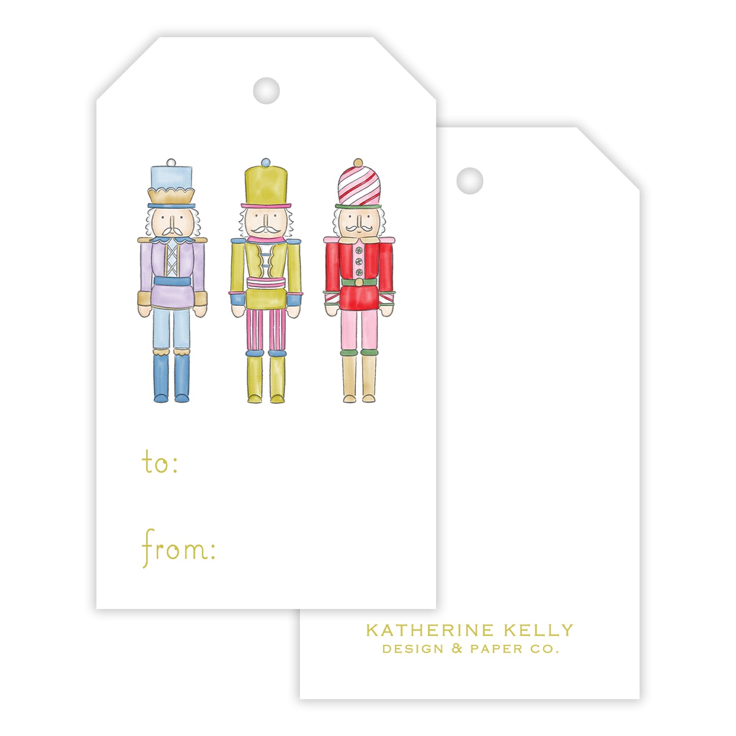 cheerful nutcracker fill-in gift tag