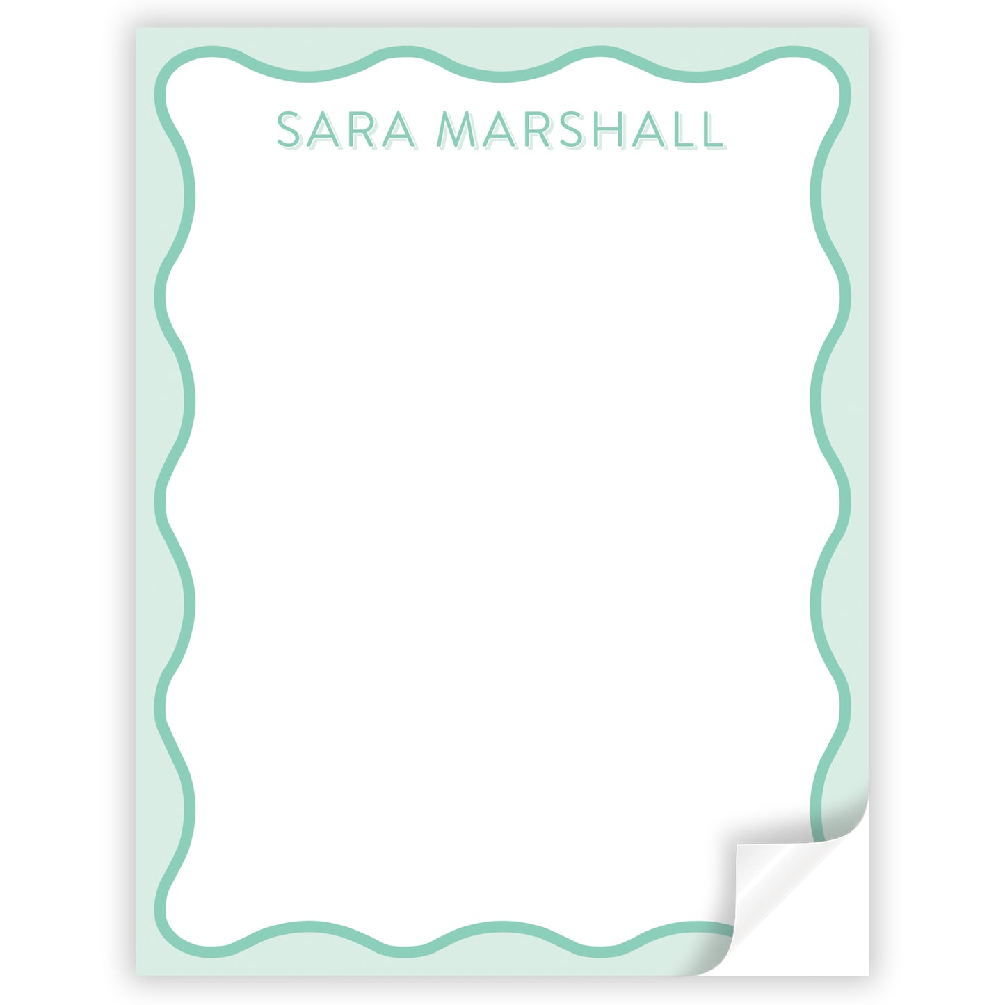 mint wave notepad