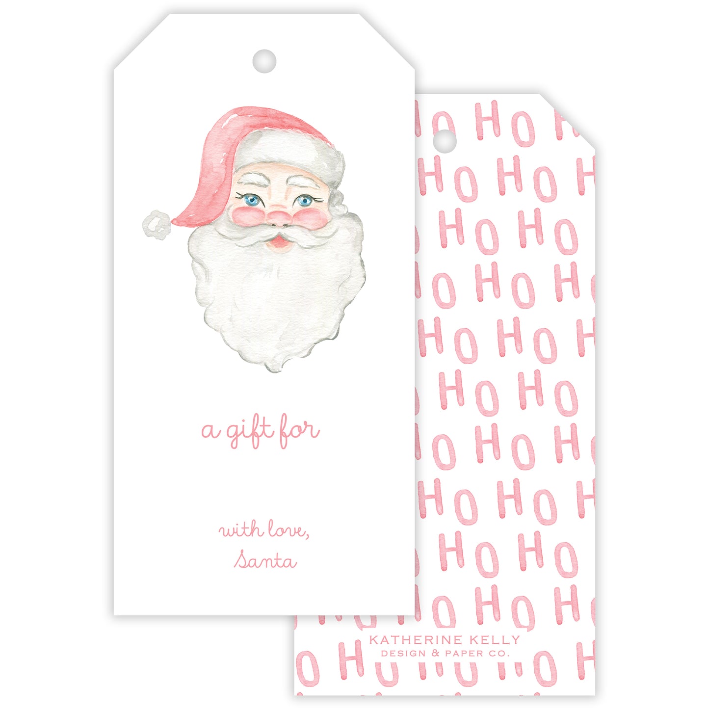 ho ho ho personalized gift tag